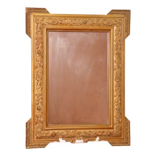 Antique Bohemian Gold Mirror, 1890s For Sale