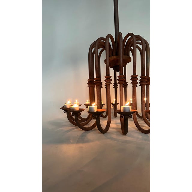 Antique Candle Chandelier, 1890s For Sale - Image 9 of 18