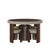 Wellesly Game Table and Chairs by Wood Tailors Club, Set of 5 For Sale - Image 11 of 14