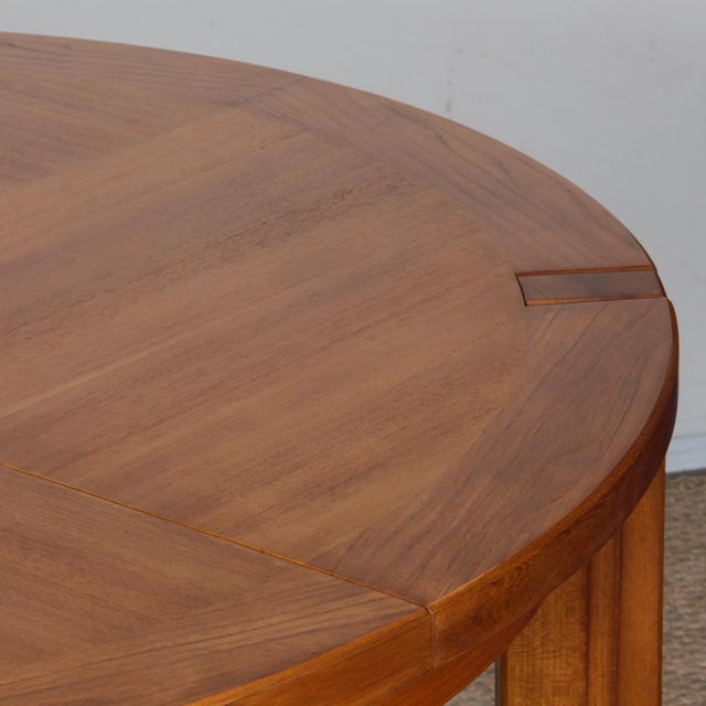 Round Extendable Wooden Dining Table from Monopoly, 1970 For Sale - Image 3 of 8