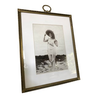 Vintage Miss Mexico Framed Photo For Sale