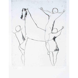 Marino Marini, Modern Composition Edition of 65, 1950s, Etching For Sale