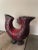Maroon Red Ceramic Rooster, 1960s For Sale - Image 8 of 8