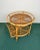 Bamboo & Rattan Round Serving Bar Cart Trolley, Italy, 1960s For Sale - Image 3 of 15