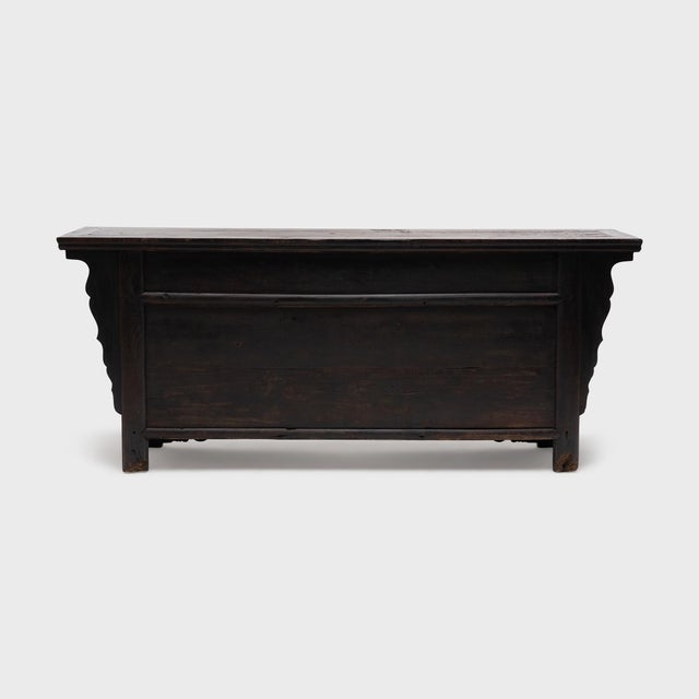 Wood Antique Chinese Mythical Qilin & Buffalo Coffer, 19th Century For Sale - Image 7 of 8