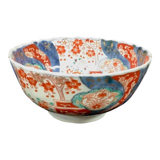 Vintage Japanese Imari Porcelain Bowl For Sale