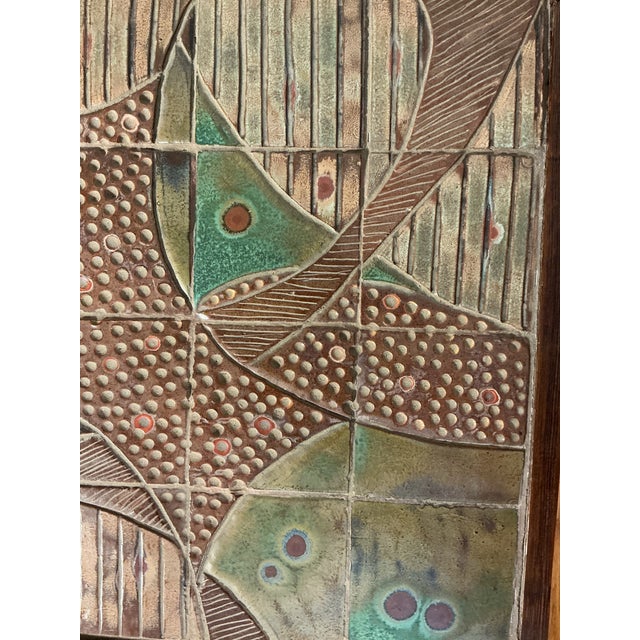 Vintage Mid-Century Ceramic Tile Top Table, Circa 1960s-70s For Sale - Image 9 of 12