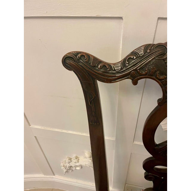 Antique Victorian Dining Chairs in Carved Mahogany, 1850, Set of 8 For Sale - Image 18 of 18