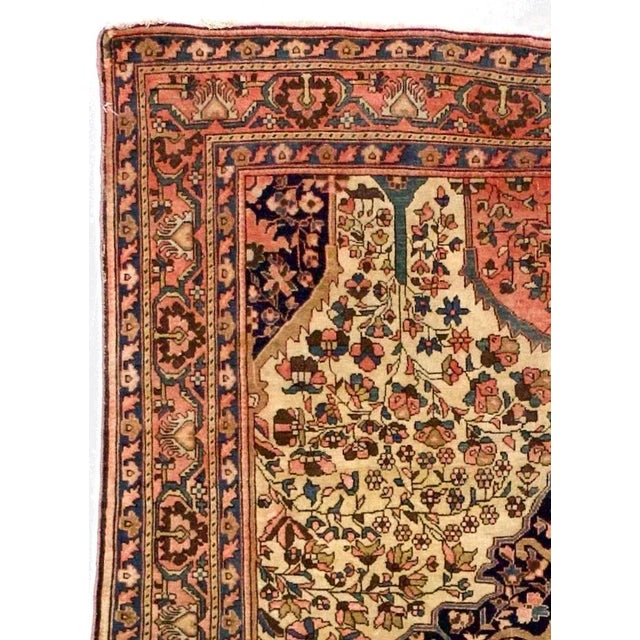 Antique Persian Farahan Sarouk Rug 4'7" X 6’5" For Sale - Image 4 of 5
