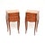 Antique French Inlaid Parquetry Marble Top Bedside Chests, 1900, Set of 2 For Sale - Image 11 of 11