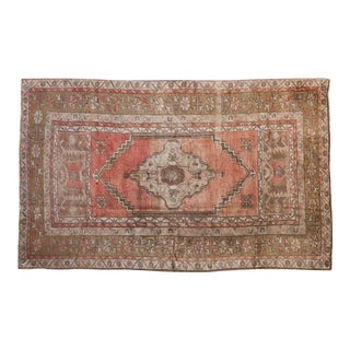 Vintage Distressed Anatolian Rug - 3'4" X 5'5" For Sale