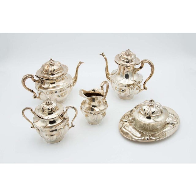 Silver Tea Service, Set of 6 For Sale - Image 6 of 6