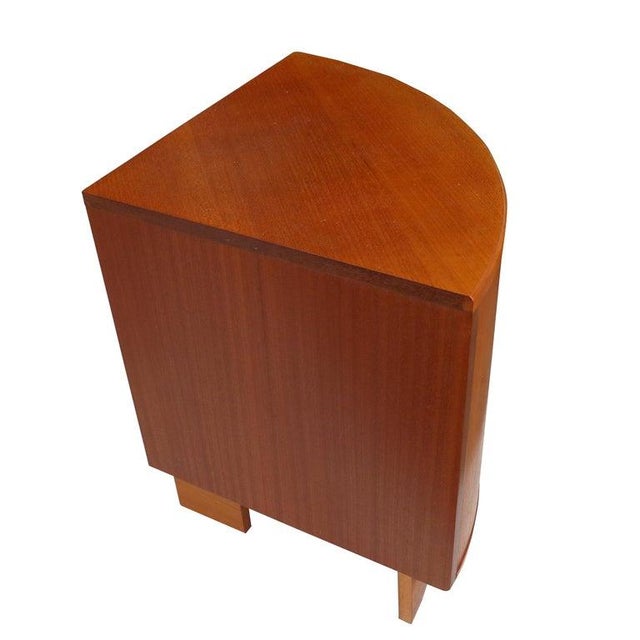 Mid-Century Modern Mid-Century Modern Danish Teak Corner Cabinet Side Table For Sale - Image 3 of 6