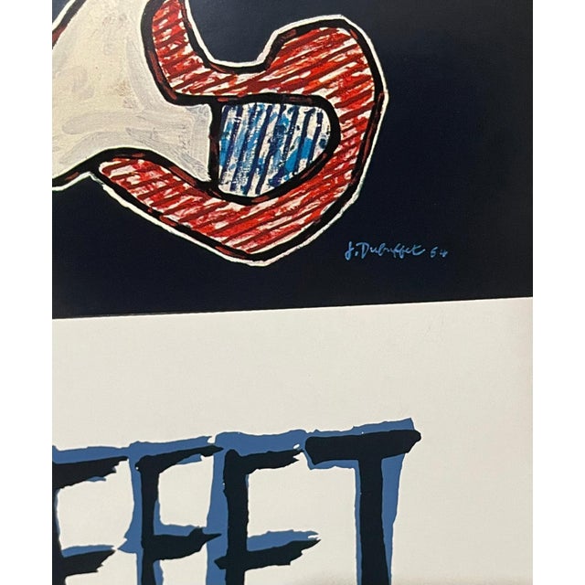 Jean Dubuffet After Jean Dubuffet, Original Vintage Poster Jean Dubuffet Gallery Exhibition Galerie Beyeler Basel For Sale - Image 4 of 5