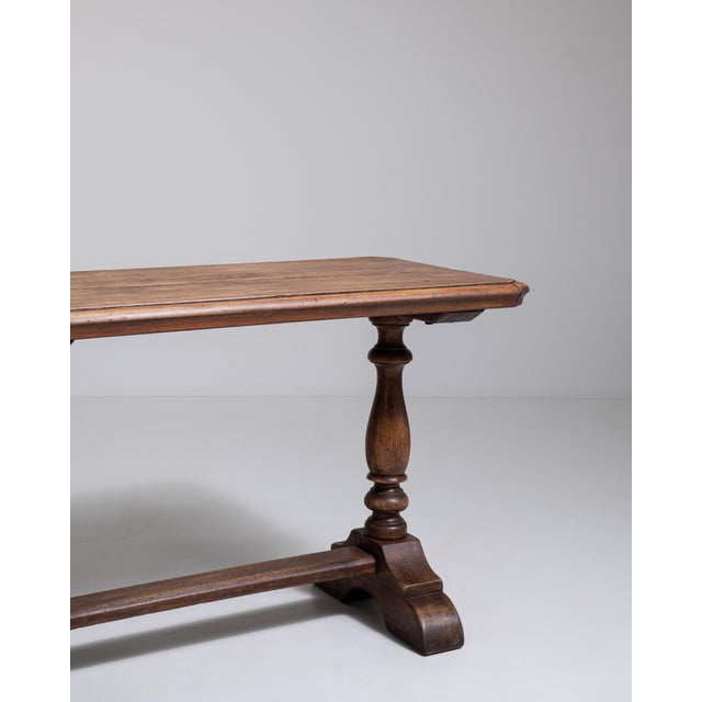 Wood Oak Side Table in Original Patina, Antique, France, 19th Century For Sale - Image 7 of 12