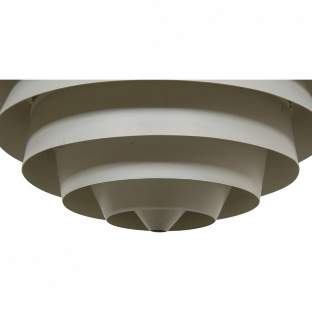 White Louvre Lamp by Poul Henningsen For Sale - Image 8 of 16