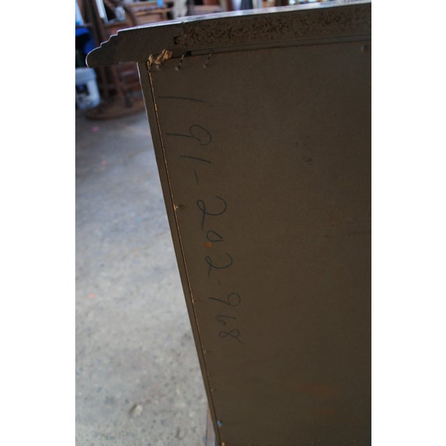 Vintage Century Furniture French Country Serpentine Oak Triple Dresser 68" For Sale - Image 13 of 14