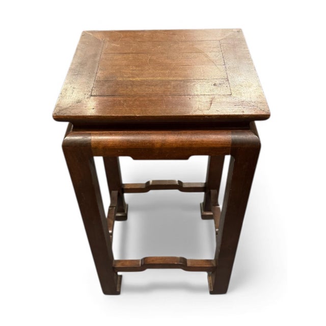 Chinese A Vintage Chinese Dark Wood Plant Stand or Side Table. For Sale - Image 3 of 4