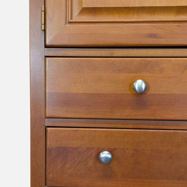 Brown Stanley Furniture Cherry Door Chest / Armoire Cabinet For Sale - Image 8 of 11