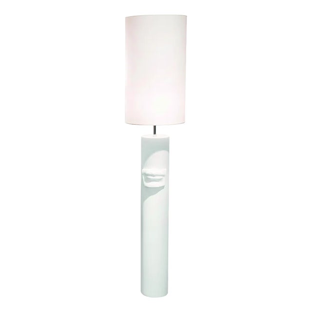 Italian White Ceramic BOCCA DAVID Table Lamp from VGnewtrend For Sale
