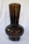 Mid-Century Japanese Black Lacquered Wood Vase With Angelfish Maki-E Decoration 16.5” For Sale - Image 4 of 12