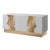 Callista Sideboard, White & Gold For Sale