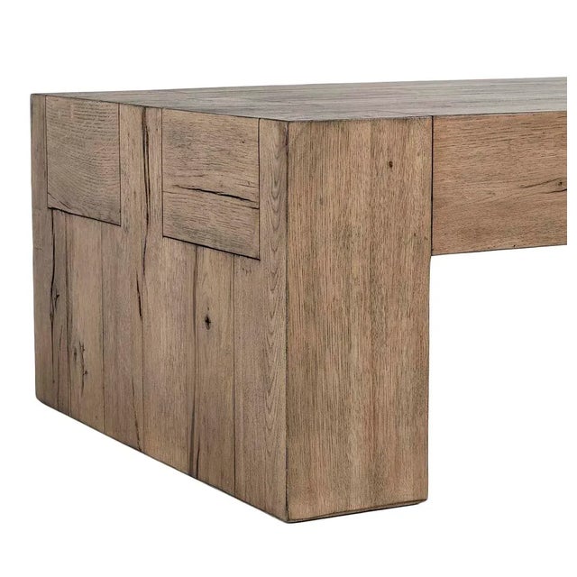 Natural Rustic Oak Beam Coffee Table For Sale - Image 9 of 9