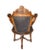 19th Century French Walnut Swivel Chair: Figural Crest & Organic Movement For Sale In Austin - Image 6 of 17