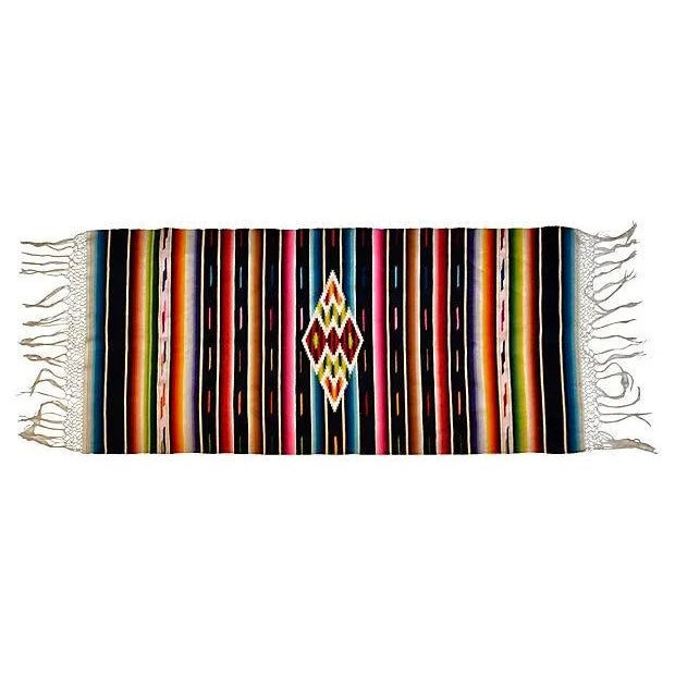 Mexican Saltillo Serape For Sale - Image 4 of 4