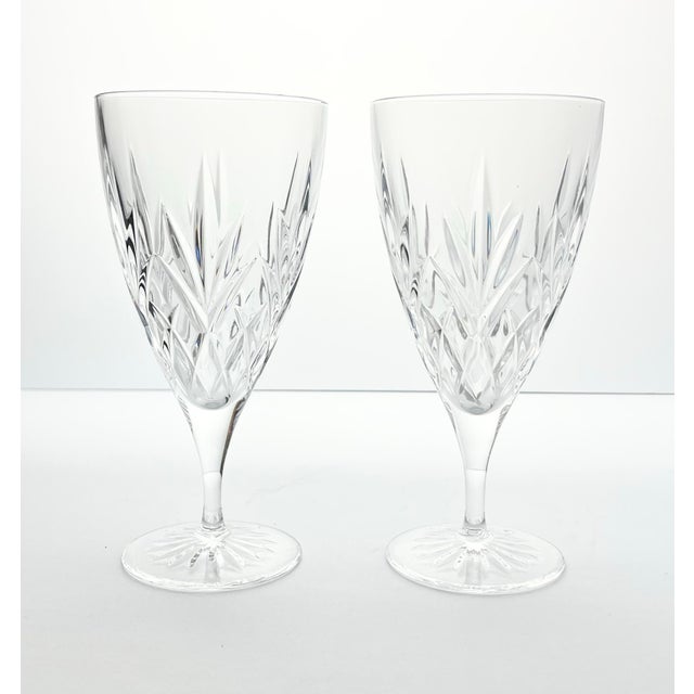 Princess House “Royal Highlights” Pair of Crystal Iced Tea Glasses 7 3/4” 15oz Excellent condition. No chips, cracks, or...