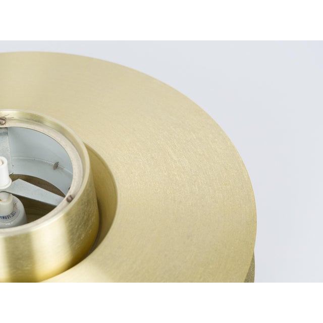 Gold Vintage Danish Verona Lamp by Svend Middelboe for Lyfa, 1962 For Sale - Image 8 of 12