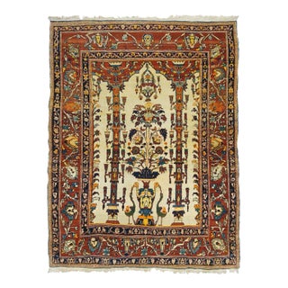 Antique Haji Jalili Tabriz Rug 4'5'' X 5'11'' For Sale