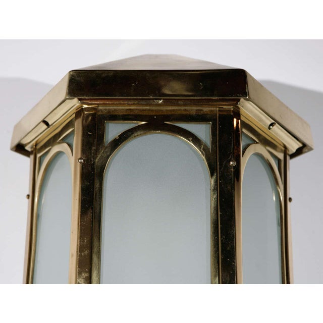 1930s 1930s Cast Brass Exterior Sconce For Sale - Image 5 of 7