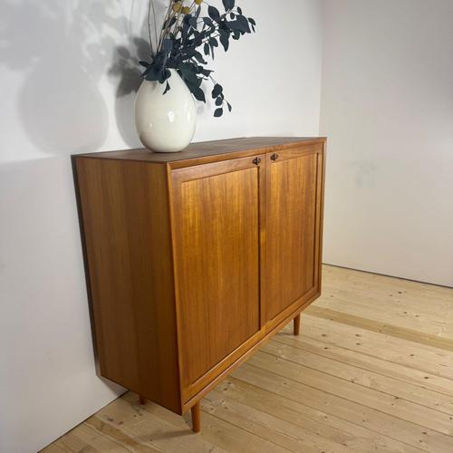 Tall Teak Sideboard by H.W. Klein for Bramin, Denmark For Sale - Image 3 of 7