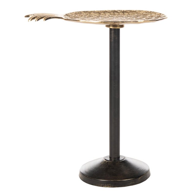 Luana Pinapple Accent Table in Gold / Antique Gold For Sale In Philadelphia - Image 6 of 7
