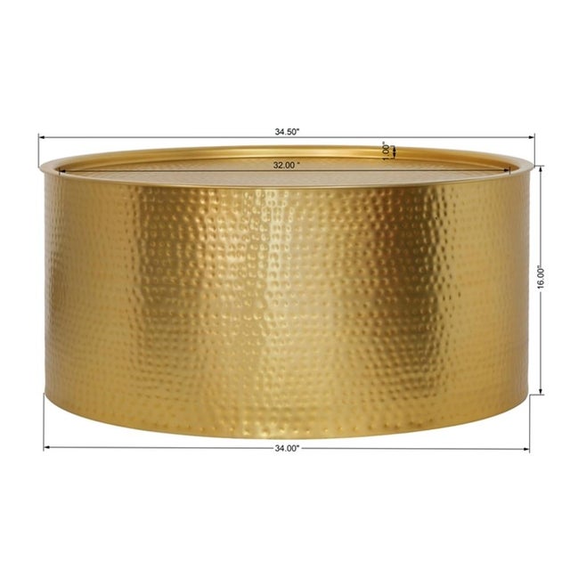 Metal Pasargad Home Luma Hand-Forged Coffee Table For Sale - Image 7 of 7