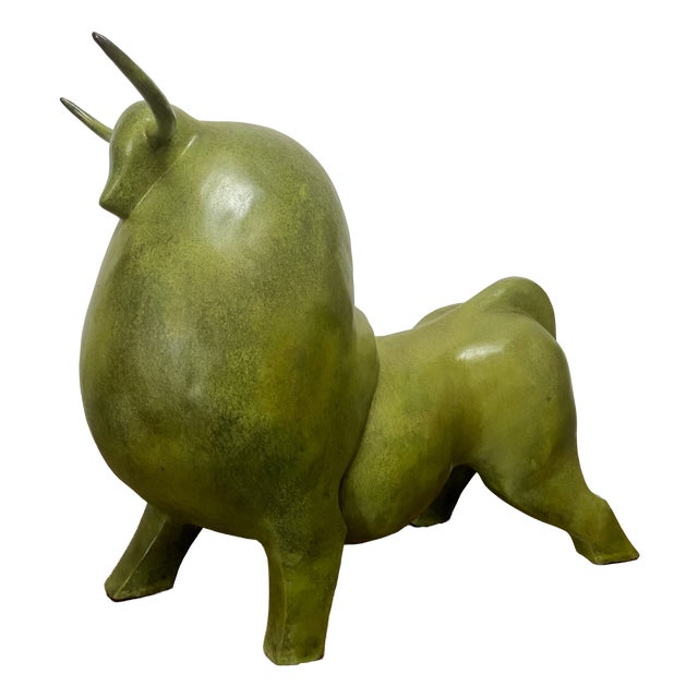 After Fernando Botero, Monumental Abstract Bull Sculpture, 1990s, Bronze For Sale