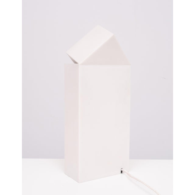 Modern Hand-Crafted Synthetic Table Lamp by Marus van der Made, Netherlands, 1980s For Sale - Image 4 of 12