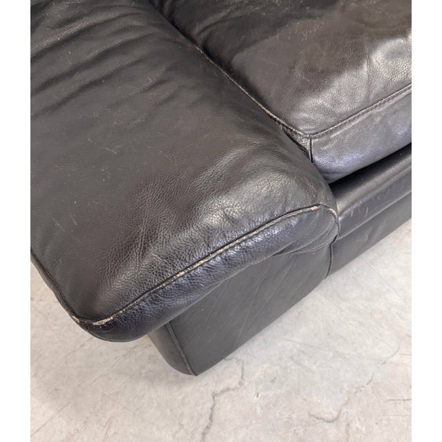 Animal Skin Vintage Chair in Black Leather from Roche Bobois, 1990 For Sale - Image 7 of 9