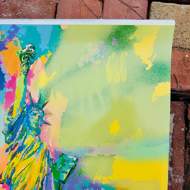 1980s LeRoy Neiman “Lady Liberty” 1986 Plate Signed Serigraph + Chrysler Letter For Sale - Image 5 of 17