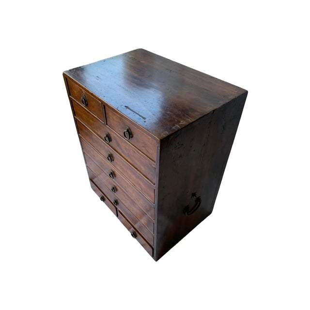 Late 19th Century Camphor Wood Lacquered Chinese Scholar Cabinet 'Qing Dynasty' For Sale - Image 4 of 12