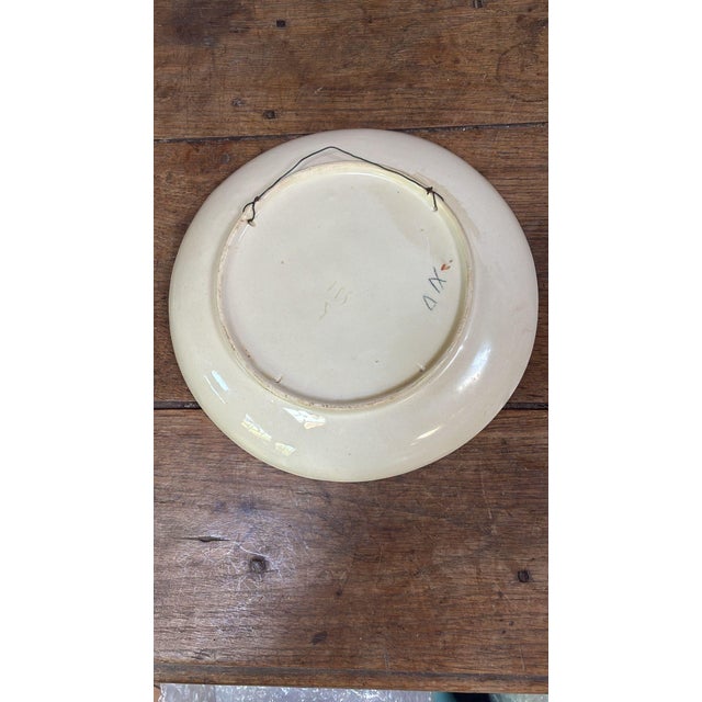 Late 19th Century Rare 19th Century French Majolica Cherries Fives Lille Platter For Sale - Image 5 of 6