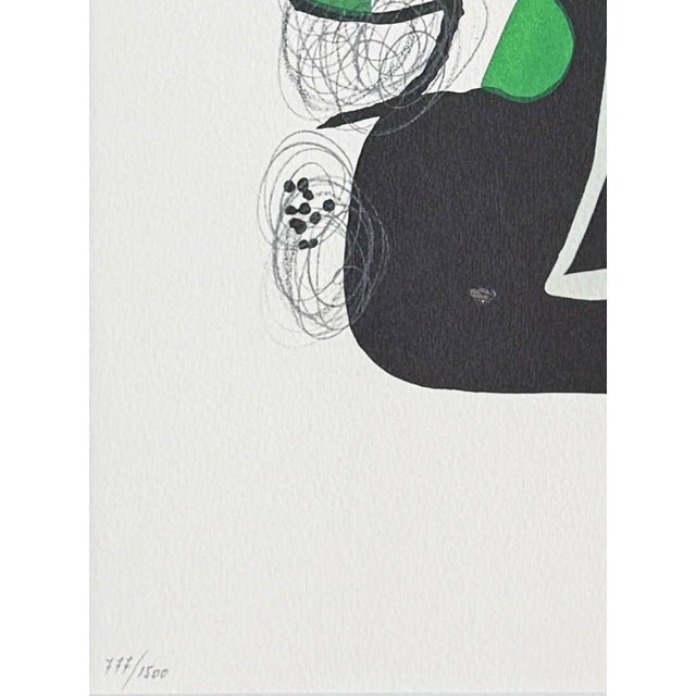 Joan Miró, La Mélodie Acide, Planche III, 1980, Lithograph, in Flawless conditions. Designed 1980 to 1989