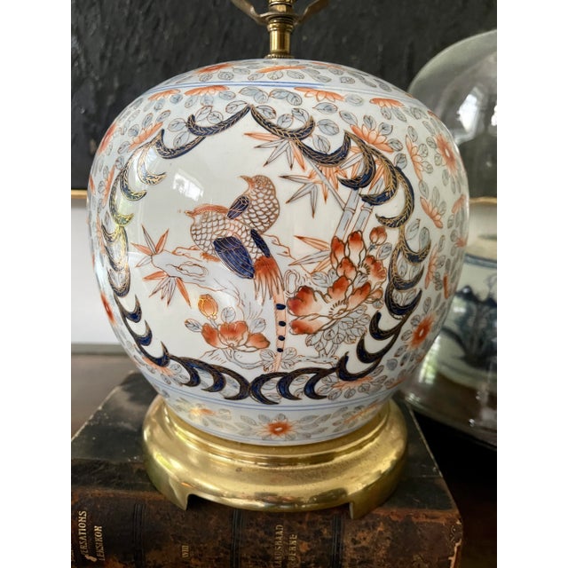 1960s Pheasant Ginger Jar Chinoiserie Lamp by Remington For Sale - Image 4 of 8