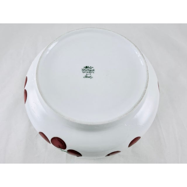 Richard Ginori Rare Vintage Richard Ginori Cherry Serving Vegetable Bowl - Italy For Sale - Image 4 of 4