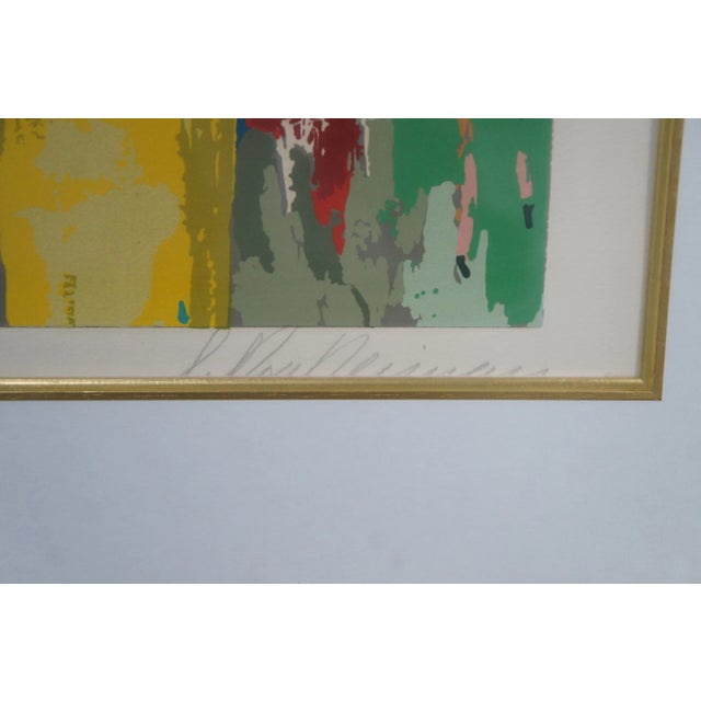 Green LeRoy Neiman "Chicago Options" 1990 Hand Signed Serigraph Stock Market Framed For Sale - Image 8 of 12