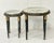 Early 20th Century Early 20th Century French Louis XVI Style Painted Giltwood Marble Top Guéridon Tables, Set of 2 For Sale - Image 5 of 18