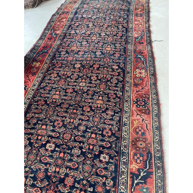 Antique Halvai Bidjar with Growing Vine Border Rug 4 x 20.3 For Sale - Image 12 of 14