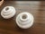 Stone 1930s Art Deco Pale Pink Marble Pair of Candleholders For Sale - Image 7 of 10