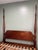 Late 20th Century Vintage Thomasville Mahogany Collection Queen Size Rice-Post Bed For Sale - Image 5 of 17